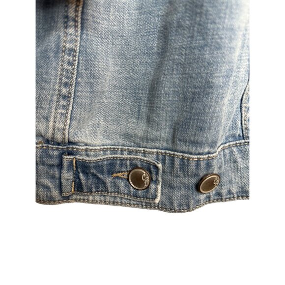 NWT Cosmic Blue Love Medium Denim Jacket Light Wash - Picture 9 of 14